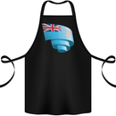 Curled Fiji Flag Fijian Day Football Cotton Apron 100% Organic Black