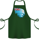 Curled Fiji Flag Fijian Day Football Cotton Apron 100% Organic Forest Green