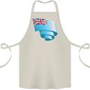 Curled Fiji Flag Fijian Day Football Cotton Apron 100% Organic Natural
