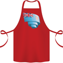 Curled Fiji Flag Fijian Day Football Cotton Apron 100% Organic Red