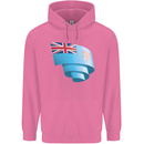 Curled Fiji Flag Fijian Day Football Mens 80% Cotton Hoodie Azelea