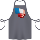 Curled France Flag French Day Football Cotton Apron 100% Organic Steel