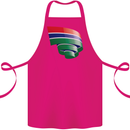 Curled Gambia Flag Gambian Day Football Cotton Apron 100% Organic Pink