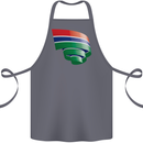 Curled Gambia Flag Gambian Day Football Cotton Apron 100% Organic Steel