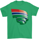 Curled Gambia Flag Gambian Day Football Mens T-Shirt 100% Cotton Irish Green