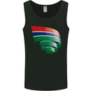 Curled Gambia Flag Gambian Day Football Mens Vest Tank Top Black