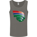 Curled Gambia Flag Gambian Day Football Mens Vest Tank Top Charcoal