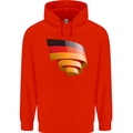 Curled Germany Flag German Day Football Childrens Kids Hoodie Bright Red