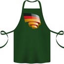 Curled Germany Flag German Day Football Cotton Apron 100% Organic Forest Green