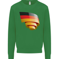 Curled Germany Flag German Day Football Kids Sweatshirt Jumper Irish Green
