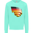 Curled Germany Flag German Day Football Kids Sweatshirt Jumper Peppermint