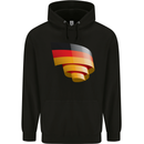Curled Germany Flag German Day Football Mens 80% Cotton Hoodie Black