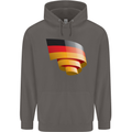 Curled Germany Flag German Day Football Mens 80% Cotton Hoodie Charcoal