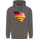 Curled Germany Flag German Day Football Mens 80% Cotton Hoodie Charcoal