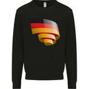 Curled Germany Flag German Day Football Mens Sweatshirt Jumper Black