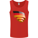 Curled Germany Flag German Day Football Mens Vest Tank Top Red