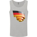 Curled Germany Flag German Day Football Mens Vest Tank Top Sports Grey