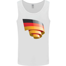 Curled Germany Flag German Day Football Mens Vest Tank Top White