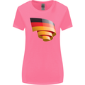 Curled Germany Flag German Day Football Womens Wider Cut T-Shirt Azalea