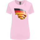 Curled Germany Flag German Day Football Womens Wider Cut T-Shirt Light Pink