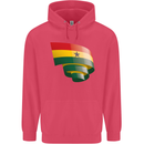 Curled Ghana Flag Ghanaian Day Football Childrens Kids Hoodie Heliconia