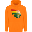 Curled Ghana Flag Ghanaian Day Football Childrens Kids Hoodie Orange