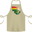 Curled Ghana Flag Ghanaian Day Football Cotton Apron 100% Organic Khaki