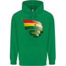 Curled Ghana Flag Ghanaian Day Football Mens 80% Cotton Hoodie Irish Green