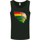 Curled Ghana Flag Ghanaian Day Football Mens Vest Tank Top Black