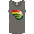 Curled Ghana Flag Ghanaian Day Football Mens Vest Tank Top Charcoal