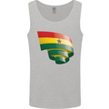 Curled Ghana Flag Ghanaian Day Football Mens Vest Tank Top Sports Grey