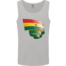 Curled Ghana Flag Ghanaian Day Football Mens Vest Tank Top Sports Grey