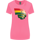 Curled Ghana Flag Ghanaian Day Football Womens Wider Cut T-Shirt Azalea