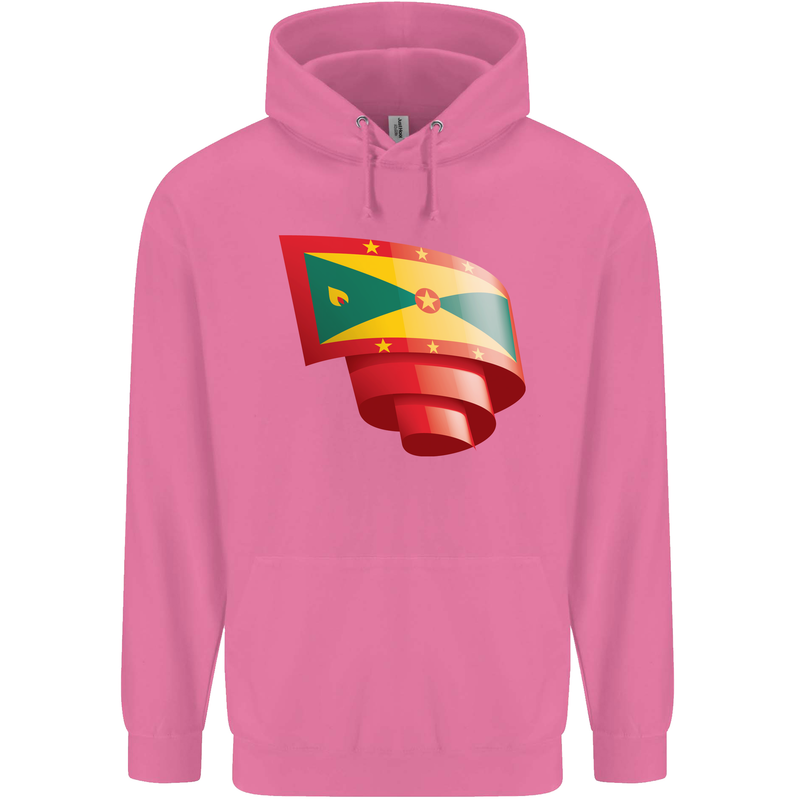 Curled Grenada Flag Grenadians Day Football Childrens Kids Hoodie Azalea