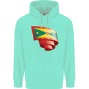 Curled Grenada Flag Grenadians Day Football Childrens Kids Hoodie Peppermint