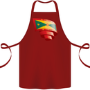 Curled Grenada Flag Grenadians Day Football Cotton Apron 100% Organic Maroon