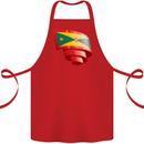 Curled Grenada Flag Grenadians Day Football Cotton Apron 100% Organic Red