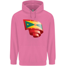 Curled Grenada Flag Grenadians Day Football Mens 80% Cotton Hoodie Azelea