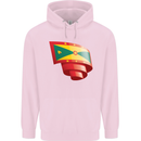 Curled Grenada Flag Grenadians Day Football Mens 80% Cotton Hoodie Light Pink