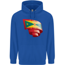 Curled Grenada Flag Grenadians Day Football Mens 80% Cotton Hoodie Royal Blue