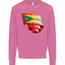 Curled Grenada Flag Grenadians Day Football Mens Sweatshirt Jumper Azalea
