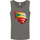 Curled Grenada Flag Grenadians Day Football Mens Vest Tank Top Charcoal
