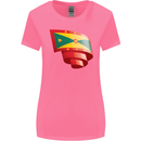 Curled Grenada Flag Grenadians Day Football Womens Wider Cut T-Shirt Azalea
