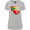 Curled Grenada Flag Grenadians Day Football Womens Wider Cut T-Shirt Sports Grey