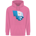 Curled Guatemala Flag Guatemalan Day Football Childrens Kids Hoodie Azalea