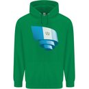 Curled Guatemala Flag Guatemalan Day Football Childrens Kids Hoodie Irish Green