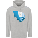 Curled Guatemala Flag Guatemalan Day Football Childrens Kids Hoodie Sports Grey