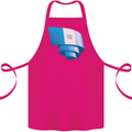 Curled Guatemala Flag Guatemalan Day Football Cotton Apron 100% Organic Pink