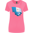 Curled Guatemala Flag Guatemalan Day Football Womens Wider Cut T-Shirt Azalea