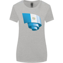 Curled Guatemala Flag Guatemalan Day Football Womens Wider Cut T-Shirt Sports Grey